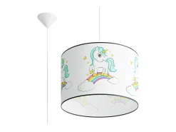 Sollux Lighting Lámparas colgantes Lincrone moderno de CLORURO DE POLIVINILO - 1 fuentes luminosas 4000K - L.40 x A.95 cm - Multicolor Discount