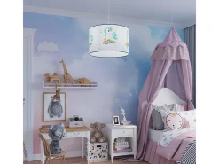 Sollux Lighting Lámparas colgantes Lincrone moderno de CLORURO DE POLIVINILO - 1 fuentes luminosas 4000K - L.30 x A.95 cm - Multicolor