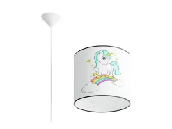 Sollux Lighting Lámparas colgantes Lincrone moderno de CLORURO DE POLIVINILO - 1 fuentes luminosas 4000K - L.30 x A.95 cm - Multicolor