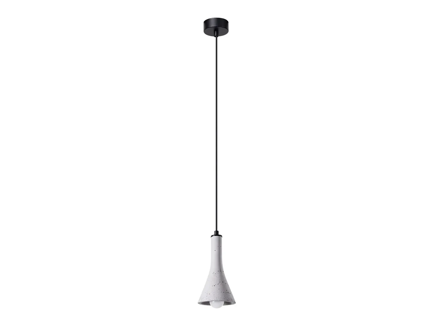 Sollux Lighting Lámparas colgantes Lum moderno de concreto - 1 fuentes luminosas 4000K - L.12 x A.125 cm - Gris