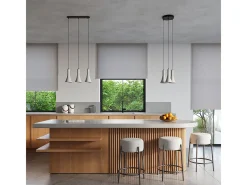Sollux Lighting Lámparas colgantes Lum moderno de concreto - 1 fuentes luminosas 3000K - L.12 x A.125 cm - Gris Discount