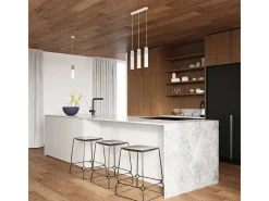 Sollux Lighting Lámpara Suspendida-Lámparas colgantes Lume moderno de acero/hormigón - 1 fuentes luminosas 3000K - L.8 x A.105 cm - /gris Blanco