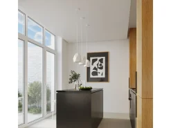 Sollux Lighting Lámpara Suspendida-Lámparas colgantes Mintx moderno de cerámica - 1 fuentes luminosas 3000K - L.20 x A.125 cm - Blanco