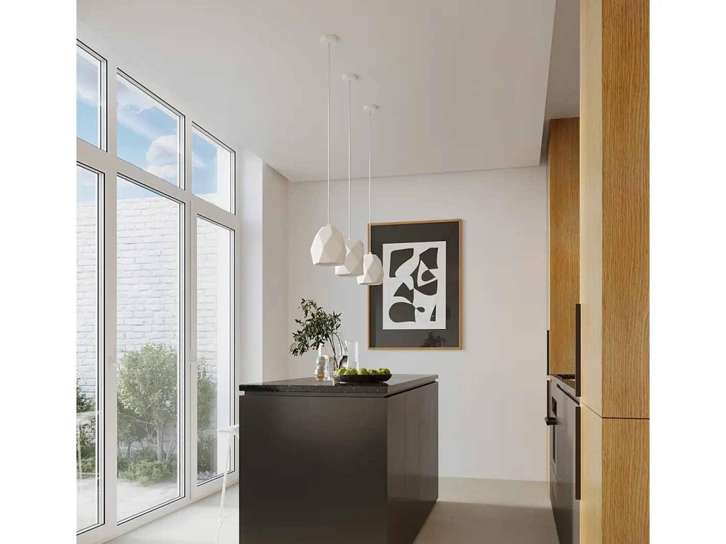 Sale Sollux Lighting Lámparas colgantes Mintx moderno de cerámica - 1 fuentes luminosas 4000K - L.20 x A.125 cm - Blanco
