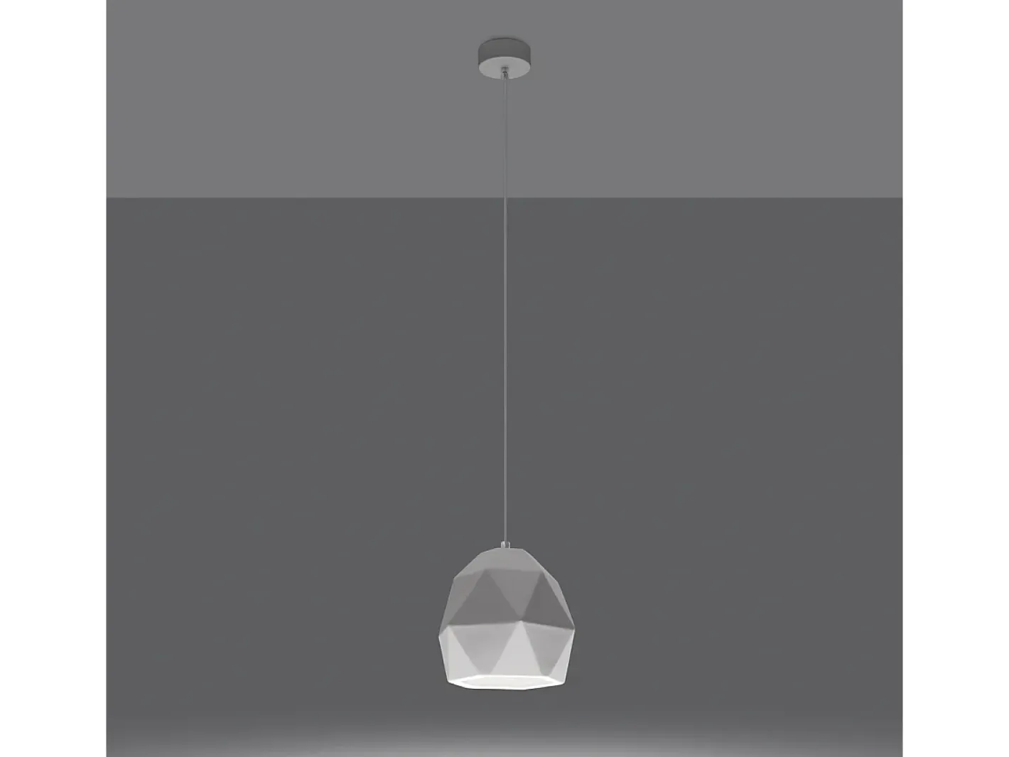 Sale Sollux Lighting Lámparas colgantes Mintx moderno de cerámica - 1 fuentes luminosas 4000K - L.20 x A.125 cm - Blanco