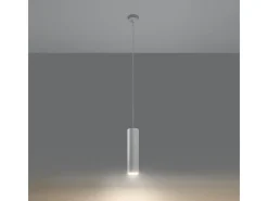 New Sollux Lighting Lámparas colgantes Neoic moderno de cerámica - 1 fuentes luminosas 4000K - L.8 x A.132 cm - Blanco