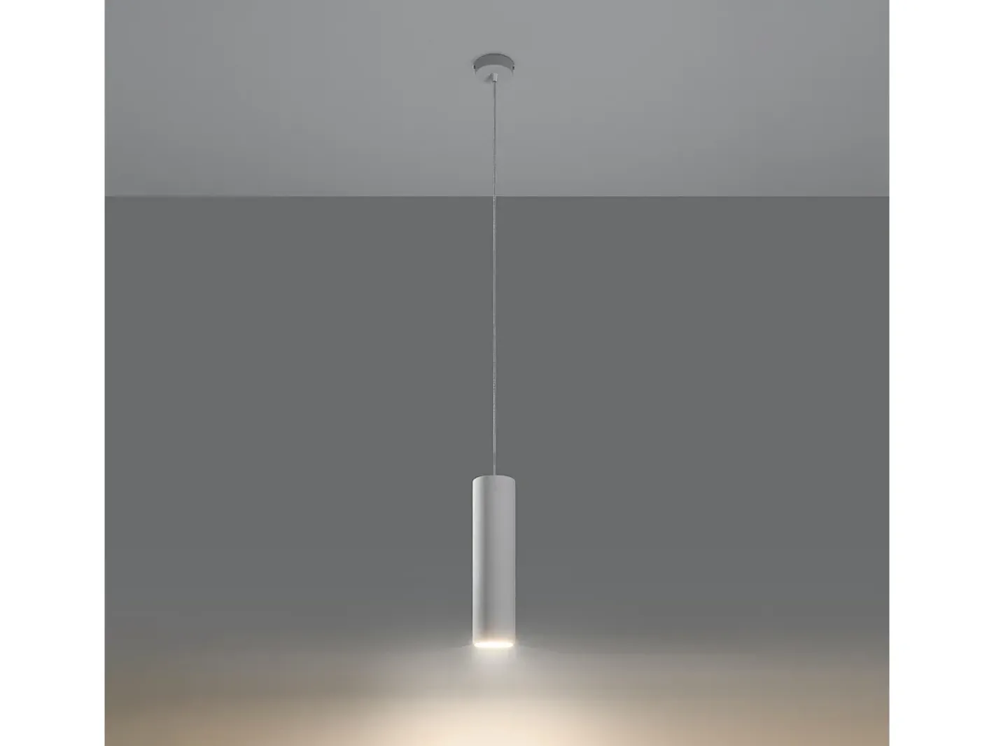 New Sollux Lighting Lámparas colgantes Neoic moderno de cerámica - 1 fuentes luminosas 4000K - L.8 x A.132 cm - Blanco