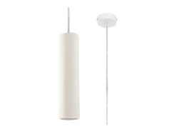New Sollux Lighting Lámparas colgantes Neoic moderno de cerámica - 1 fuentes luminosas 4000K - L.8 x A.132 cm - Blanco