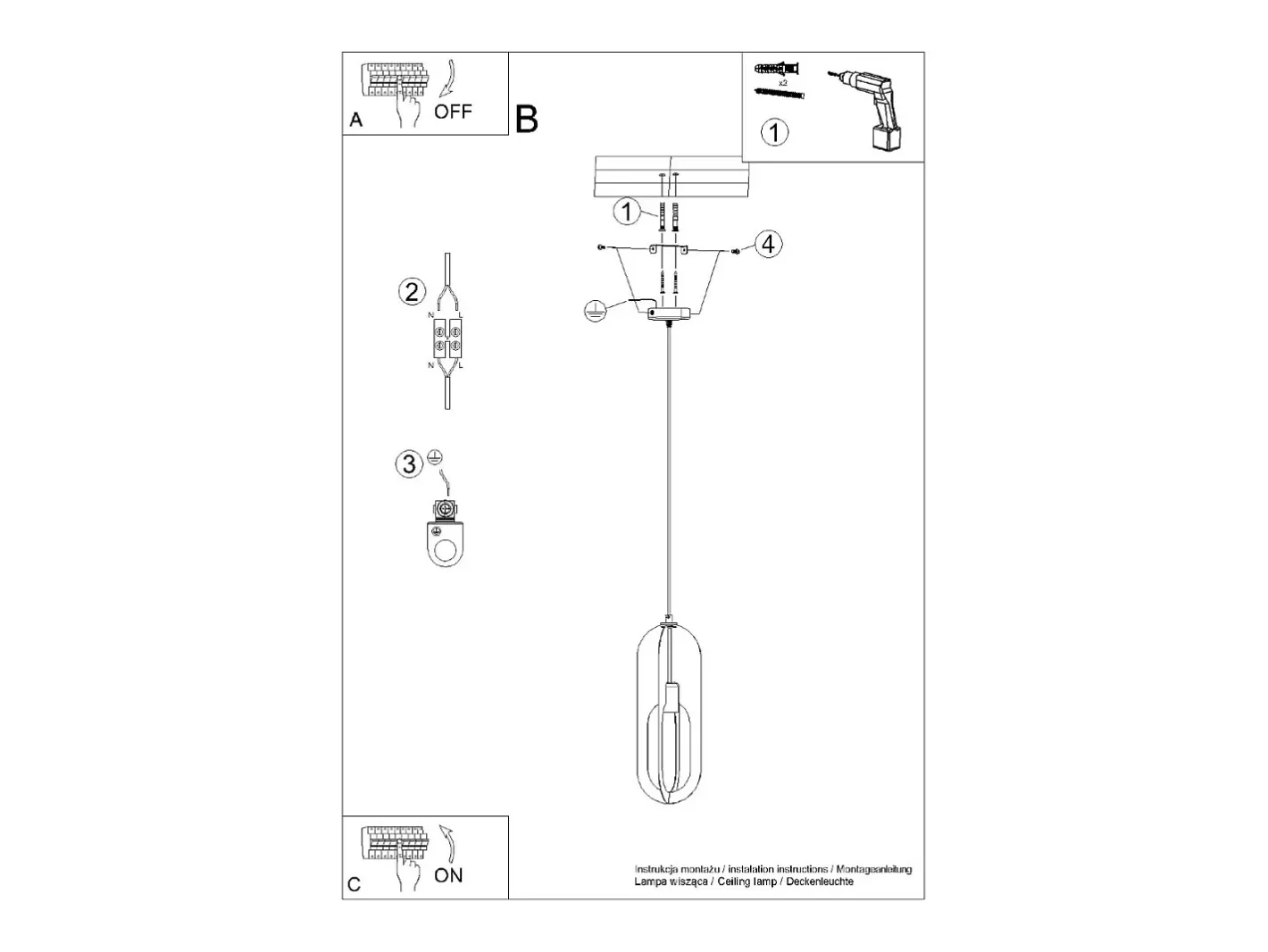 Sollux Lighting Lámpara Suspendida-Lámparas Colgantes Nicus Moderno De Acero - 1 Fuentes Luminosas - L.11 X A.140 Cm - Blanco