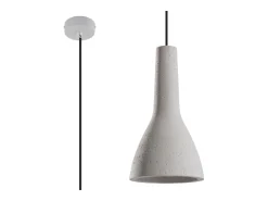 Hot Sollux Lighting Lámparas colgantes Opilme industrial de concreto - 1 fuentes luminosas 3000K - L.17 x A.132 cm - Gris