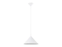 Sollux Lighting Lámpara Suspendida-Lámparas colgantes Paloa escandinavo de acero - 1 fuentes luminosas 4000K - L.30 x A.76 cm - Blanco