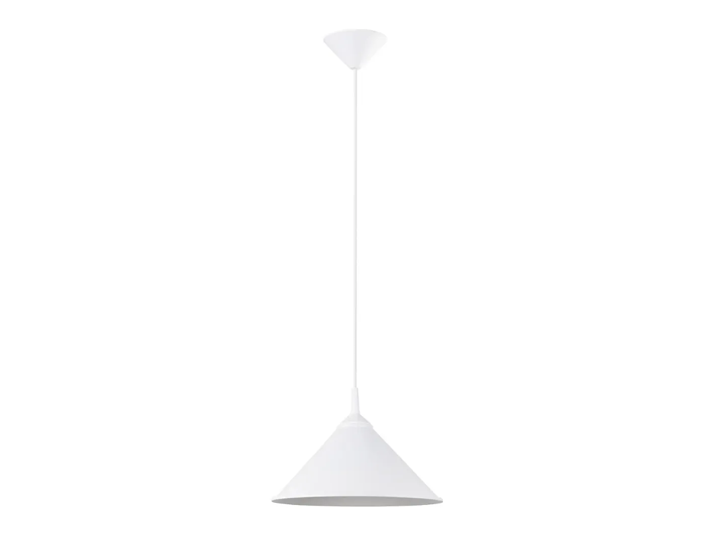 Sollux Lighting Lámpara Suspendida-Lámparas colgantes Paloa escandinavo de acero - 1 fuentes luminosas 4000K - L.30 x A.76 cm - Blanco