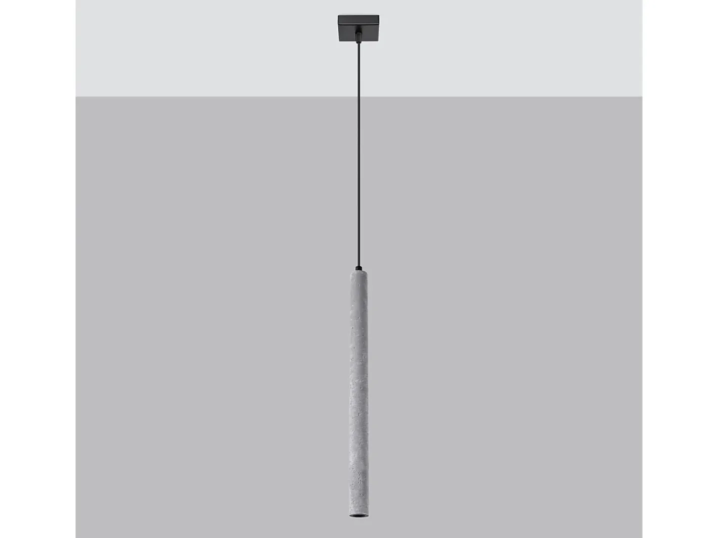 Hot Sollux Lighting Lámparas Colgantes Pastelo Moderno De Concreto - 1 Fuentes Luminosas - L.8 X A.120 Cm - Gris
