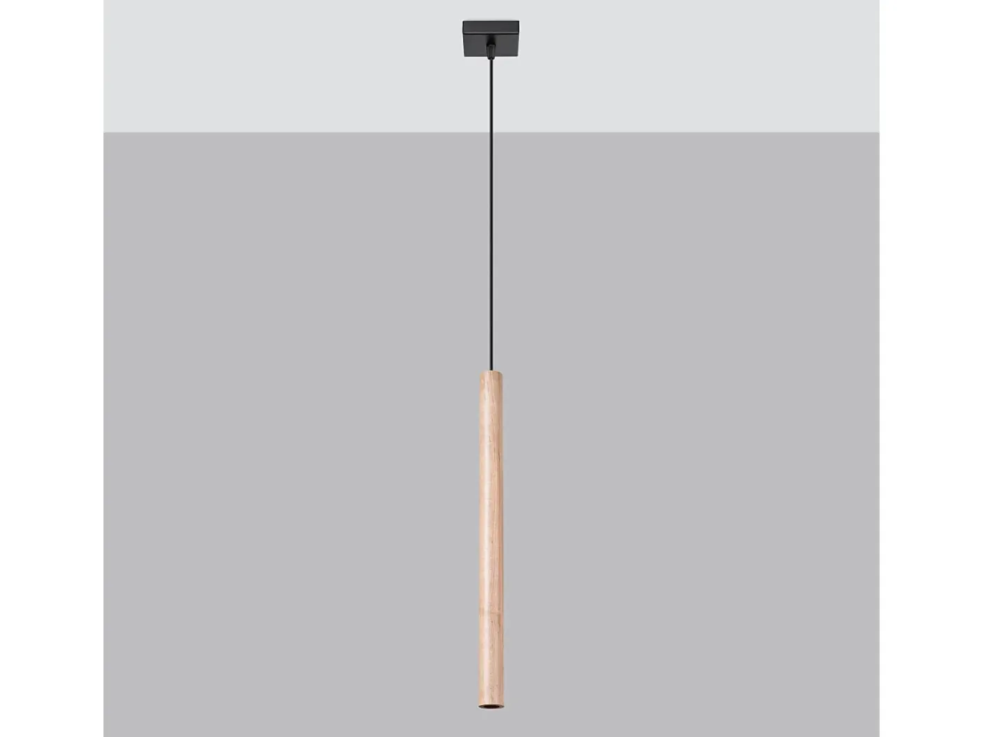 Online Sollux Lighting Lámparas Colgantes Pastelo Moderno De Acero/Madera - 1 Fuentes Luminosas - L.8 X A.120 Cm - Madera Color natural claro