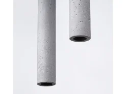 Sollux Lighting Lámparas Colgantes Pastelo Moderno De Concreto - 3 Fuentes Luminosas - L.19,5 X A.115 Cm - Gris