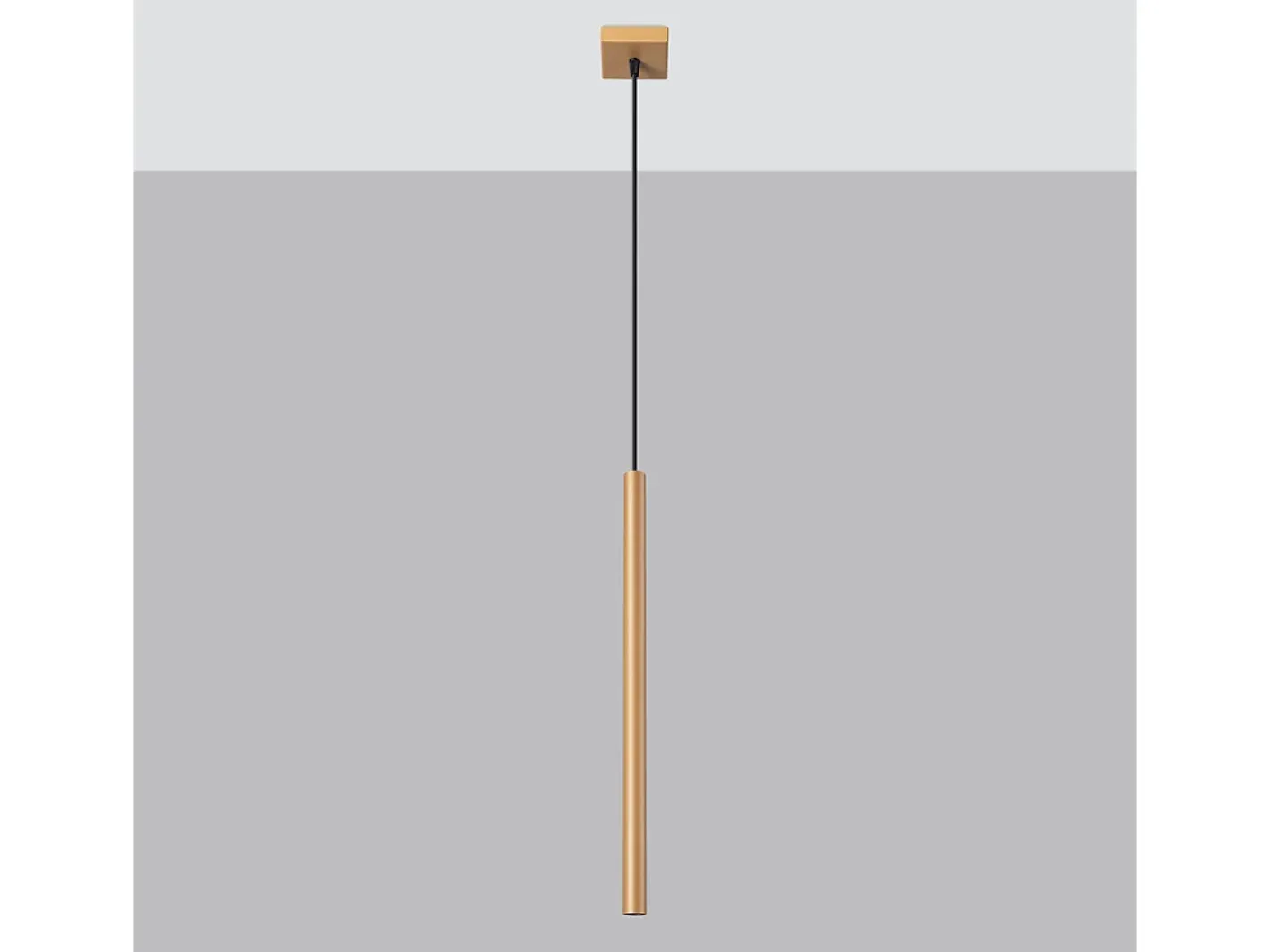 Online Sollux Lighting Lámparas Colgantes Pastelo Moderno De Acero - 1 Fuentes Luminosas - L.3,5 X A.115 Cm - Dorado