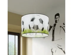 Sollux Lighting Lámparas Colgantes Piłka Moderno De Cloruro De Polivinilo - 1 Fuentes Luminosas - L.40 X A.82 Cm - Blanco/Negro/Verde Multicolor Online
