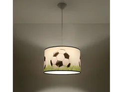 Sollux Lighting Lámparas Colgantes Piłka Moderno De Cloruro De Polivinilo - 1 Fuentes Luminosas - L.40 X A.82 Cm - Blanco/Negro/Verde Multicolor Online