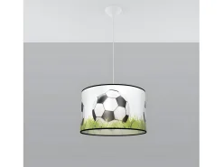 Sollux Lighting Lámparas Colgantes Piłka Moderno De Cloruro De Polivinilo - 1 Fuentes Luminosas - L.40 X A.82 Cm - Blanco/Negro/Verde Multicolor Online