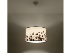 Sollux Lighting Lámpara Suspendida-Lámparas Colgantes Piłka Moderno De Cloruro De Polivinilo - 1 Fuentes Luminosas - L.40 X A.82 Cm - Blanco Negro Negro / Blanco