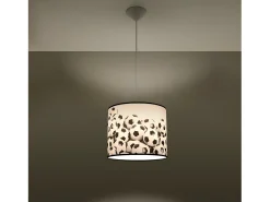 Outlet Sollux Lighting Lámparas Colgantes Piłka Moderno De Cloruro De Polivinilo - 1 Fuentes Luminosas - L.30 X A.82 Cm - Negro Blanco