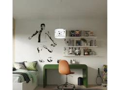 Sollux Lighting Lámpara Suspendida-Lámparas Colgantes Piłka Moderno De Cloruro De Polivinilo - 1 Fuentes Luminosas - L.30 X A.82 Cm - Negro Blanco