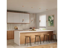 Best Sollux Lighting Lámparas colgantes Polaric moderno de hormigón - 1 fuentes luminosas 3000K - L.10 x A.120 cm - /madera natural Gris