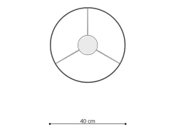 Best Sollux Lighting Lámparas colgantes Prinesa moderno de CLORURO DE POLIVINILO - 1 fuentes luminosas 3000K - L.40 x A.95 cm - Multicolor