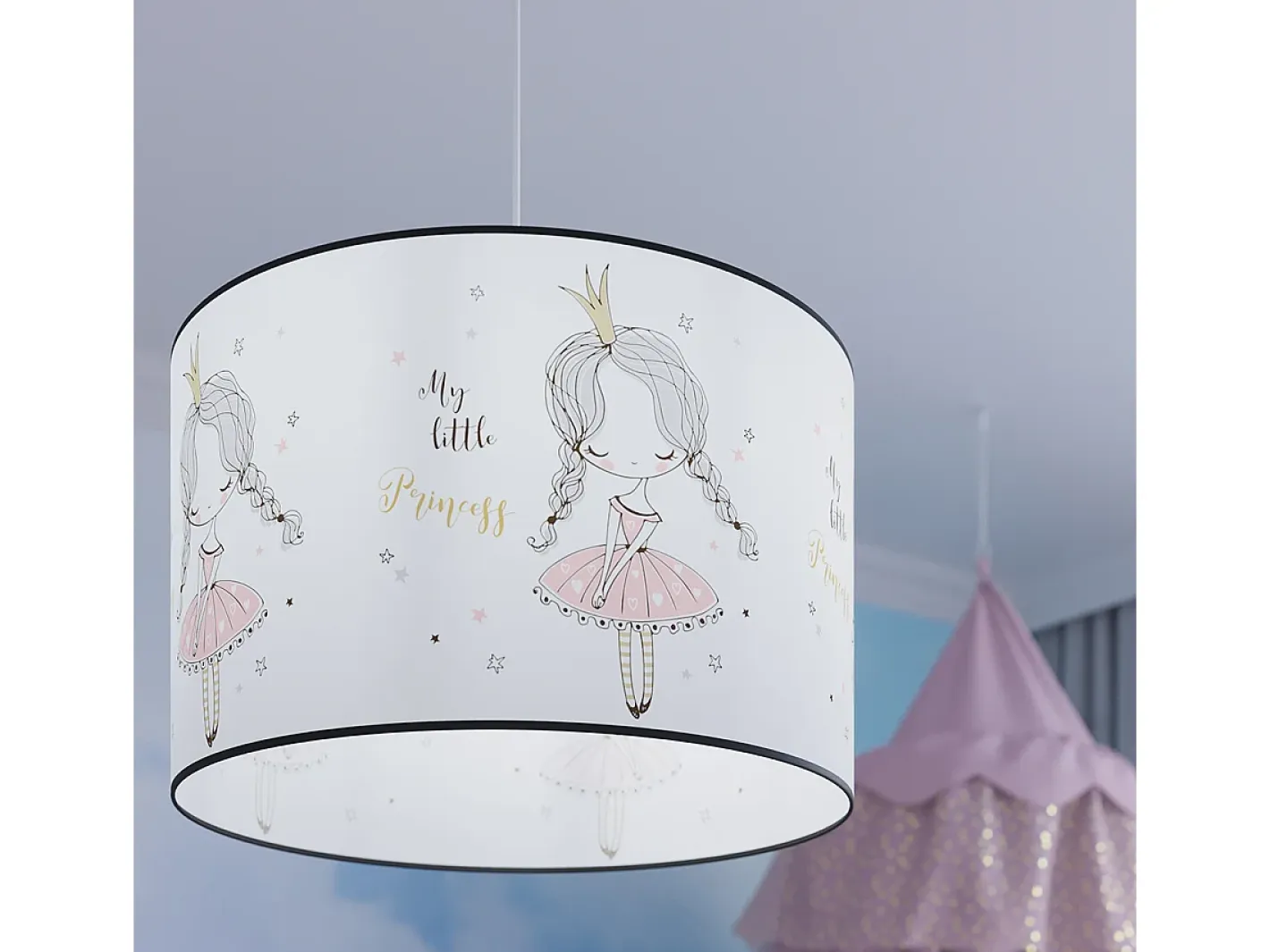 Sollux Lighting Lámparas colgantes Prinesa moderno de CLORURO DE POLIVINILO - 1 fuentes luminosas 4000K - L.30 x A.95 cm - Multicolor Clearance