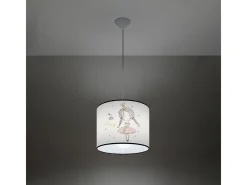 Sollux Lighting Lámparas colgantes Prinesa moderno de CLORURO DE POLIVINILO - 1 fuentes luminosas 4000K - L.30 x A.95 cm - Multicolor Clearance
