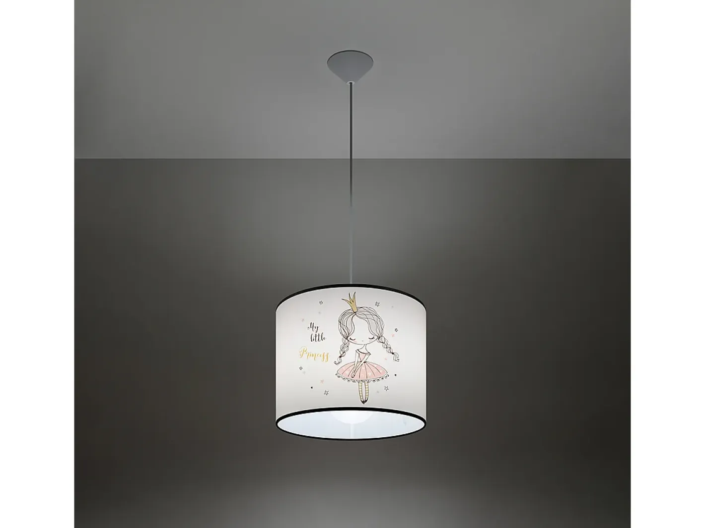 Sollux Lighting Lámparas colgantes Prinesa moderno de CLORURO DE POLIVINILO - 1 fuentes luminosas 4000K - L.30 x A.95 cm - Multicolor Clearance