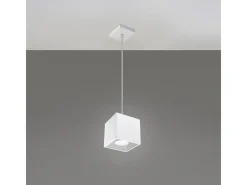 Clearance Sollux Lighting Lámparas Colgantes Quad Moderno De Aluminio - 1 Fuentes Luminosas - L.10 X A.110 Cm - Blanco