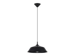 Sollux Lighting Lámparas colgantes Quarix escandinavo de acero - 1 fuentes luminosas 4000K - L.34 x A.74 cm - Negro Outlet