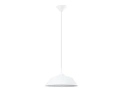 Sollux Lighting Lámparas colgantes Quarix escandinavo de acero - 1 fuentes luminosas 3000K - L.34 x A.74 cm - Blanco Discount