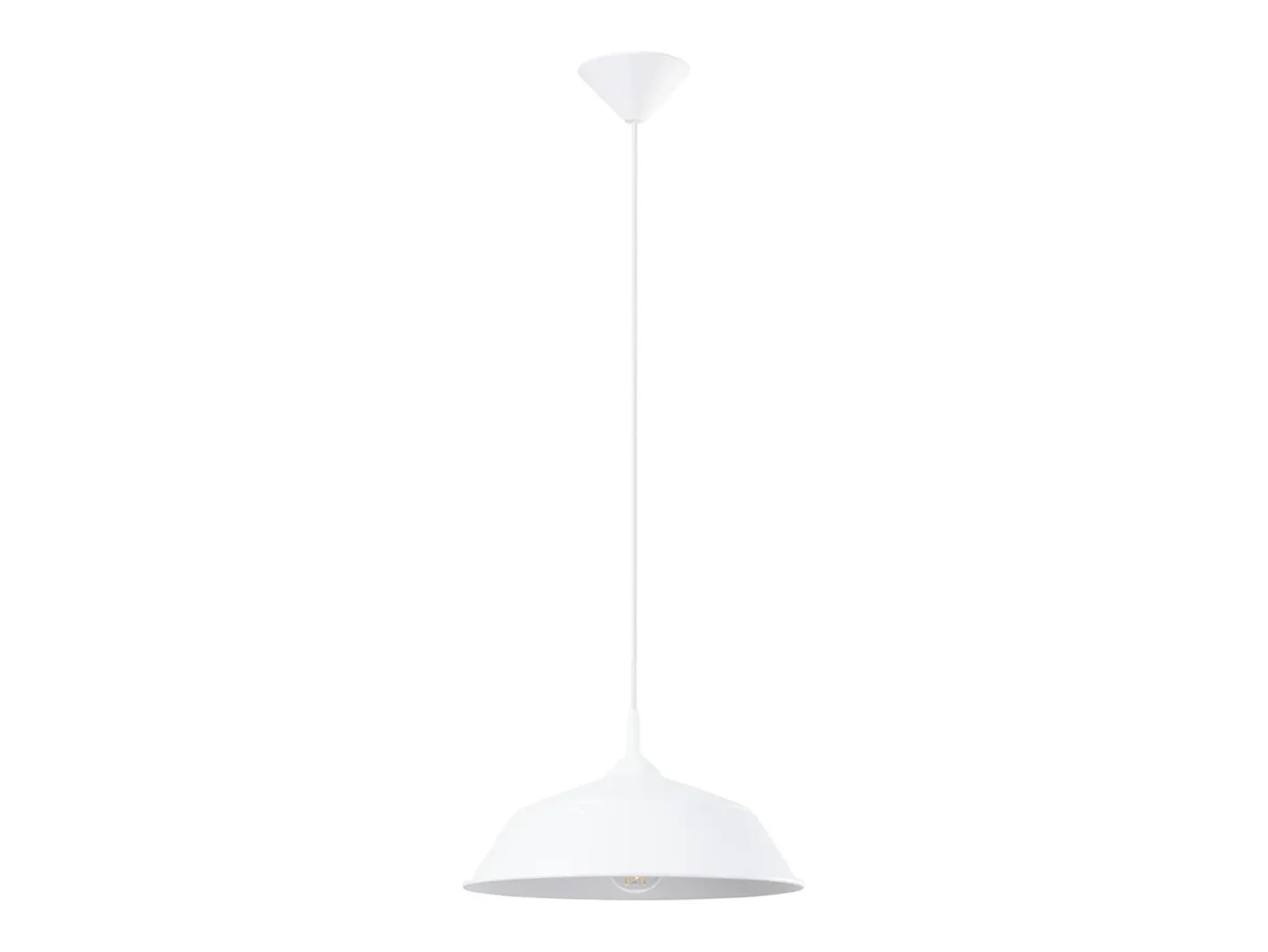 Sollux Lighting Lámparas colgantes Quarix escandinavo de acero - 1 fuentes luminosas 3000K - L.34 x A.74 cm - Blanco Discount