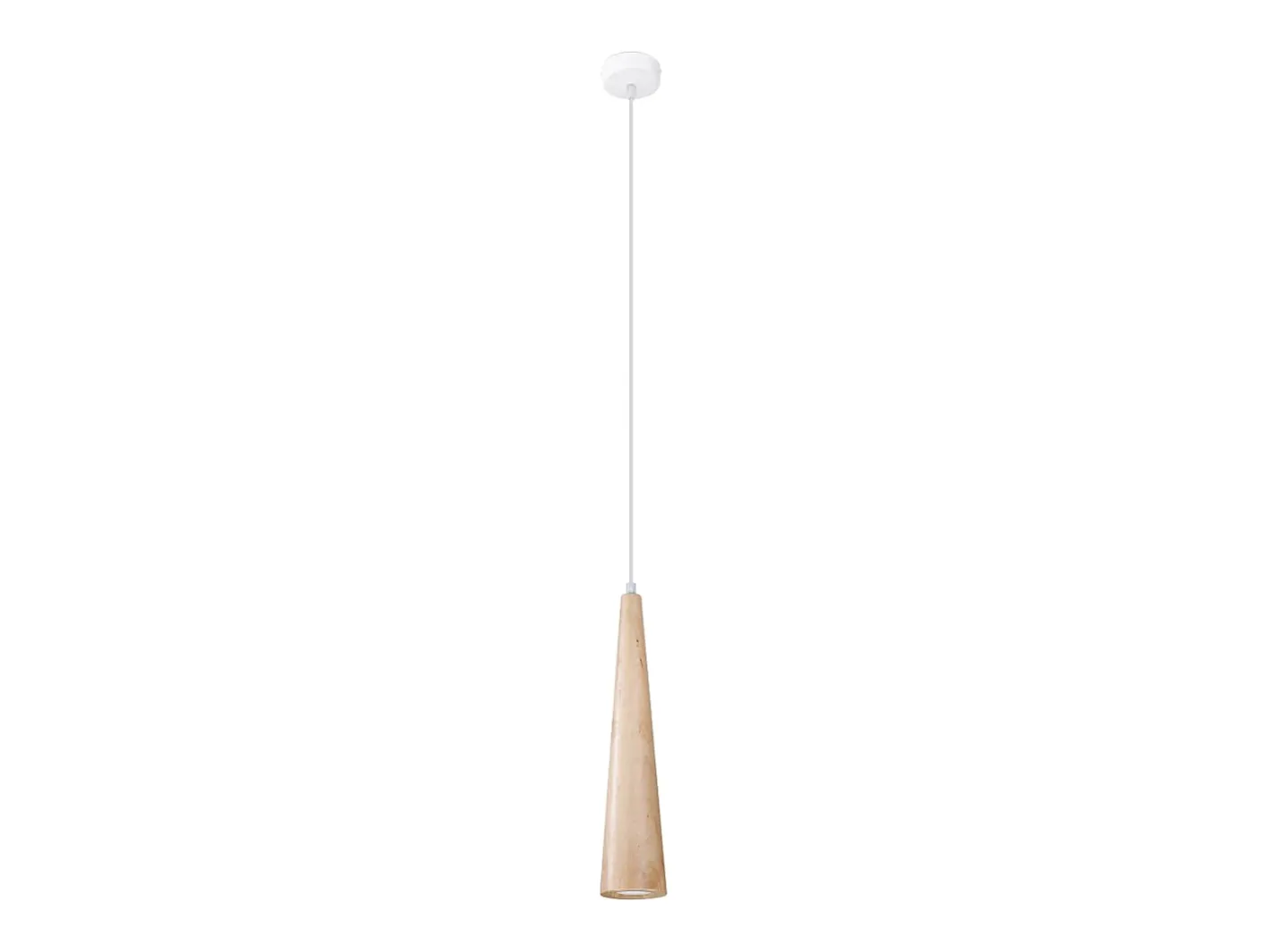 Sollux Lighting Lámparas colgantes Ravo escandinavo de madera - 1 fuentes luminosas 4000K - L.8 x A.120 cm - madera natural Color natural claro Hot