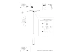 Sollux Lighting Lámparas colgantes Ravo escandinavo de madera - 1 fuentes luminosas 4000K - L.8 x A.120 cm - madera natural Color natural claro Hot