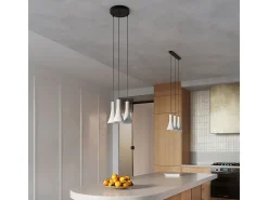Online Sollux Lighting Lámparas Colgantes Rea Moderno De Concreto - 3 Fuentes Luminosas - L.46 X A.110 Cm - Gris
