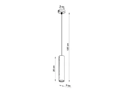 Discount Sollux Lighting Lámparas colgantes Silno escandinavo de madera - 1 fuentes luminosas 3000K - L.8 x A.105 cm - madera natural Color natural claro