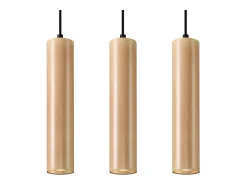 Clearance Sollux Lighting Lámparas colgantes Silno escandinavo de madera - 3 fuentes luminosas 3000K - L.45 x A.90 cm - madera natural Color natural claro