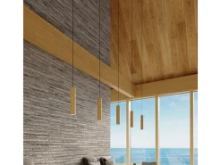 Clearance Sollux Lighting Lámparas colgantes Silno escandinavo de madera - 3 fuentes luminosas 3000K - L.45 x A.90 cm - madera natural Color natural claro