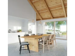 Sollux Lighting Lámparas colgantes Solivo moderno de acero/madera - 1 fuentes luminosas 3000K - L.30 x A.85 cm - /madera natural Blanco Online