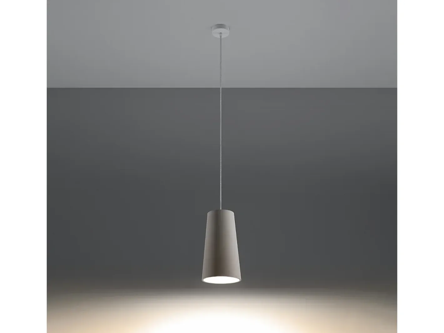 Sollux Lighting Lámparas colgantes Speim moderno de cerámica - 1 fuentes luminosas 4000K - L.16 x A.128 cm - Blanco Online
