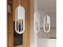 Sollux Lighting Aplique Para Pared-Lámparas colgantes Synexus moderno de acero - 3 fuentes luminosas 3000K - L.43 x A.130 cm - Blanco