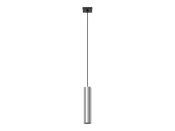 Sollux Lighting Lámpara Suspendida-Lámparas colgantes Toris moderno de acero - 1 fuentes luminosas 3000K - L.8 x A.100 cm - cromo Gris