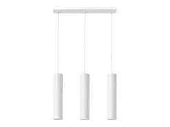 Sollux Lighting Lámparas colgantes Toris moderno de acero - 3 fuentes luminosas 3000K - L.45 x A.90 cm - Blanco Online
