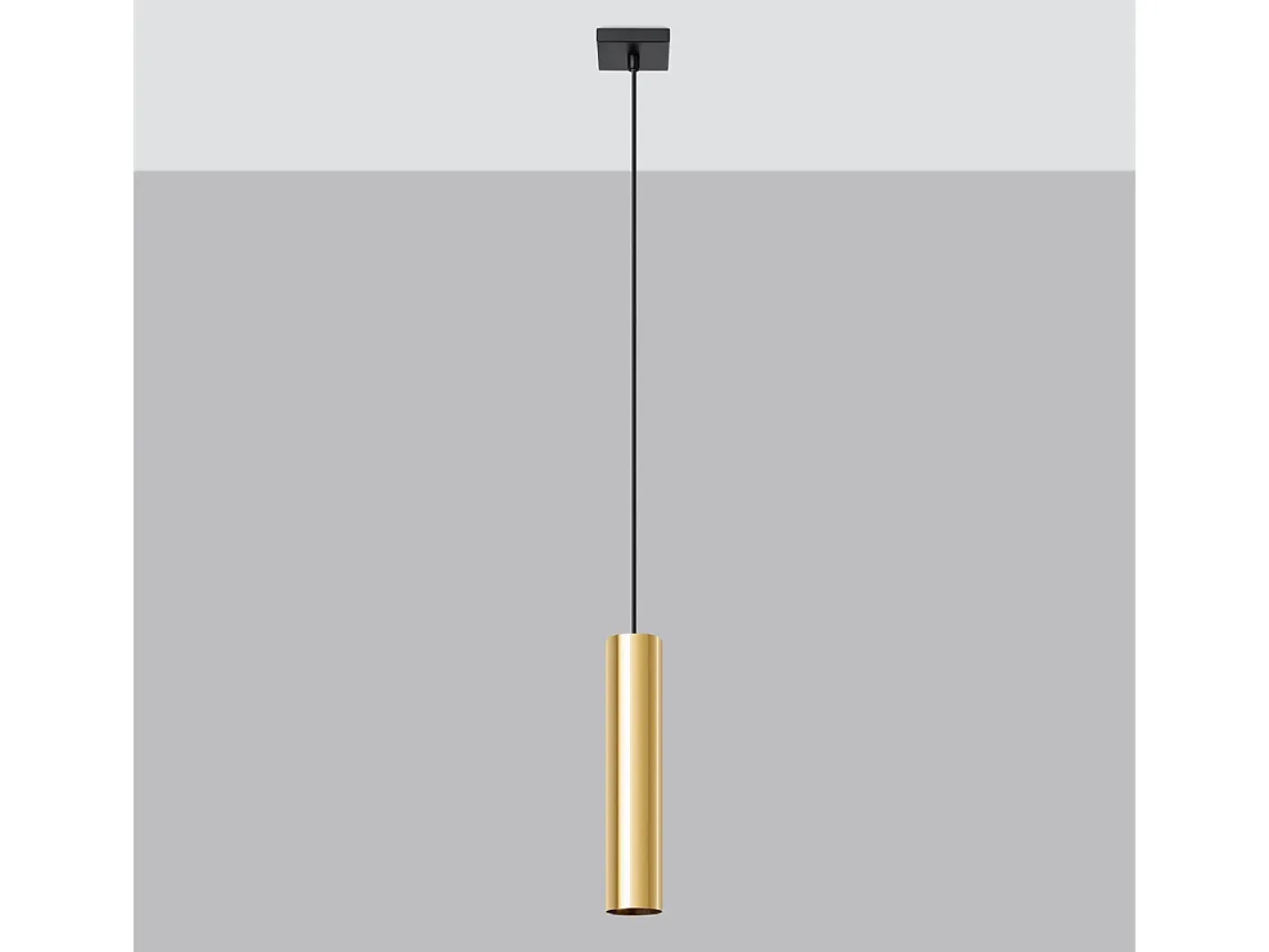 Sollux Lighting Lámparas colgantes Toris moderno de acero - 1 fuentes luminosas 3000K - L.8 x A.100 cm - brillo Dorado Discount