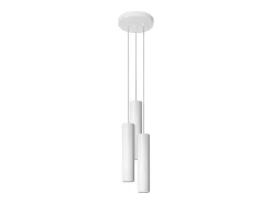 Sollux Lighting Lámparas colgantes Toris moderno de acero - 3 fuentes luminosas 4000K - L.20 x A.110 cm - Blanco Hot