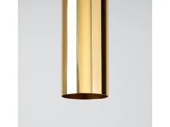 Sollux Lighting Lámpara Suspendida-Lámparas colgantes Toris moderno de acero - 1 fuentes luminosas 4000K - L.8 x A.100 cm - brillo Dorado