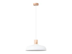 Online Sollux Lighting Lámparas colgantes Velture escandinavo de acero - 1 fuentes luminosas 3000K - L.38 x A.120 cm - Blanco